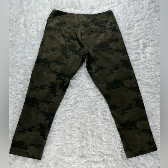Lululemon | Align Il Crop Leggings | Heritage 365 Camo Green Twill Multi - Picture 5 of 8